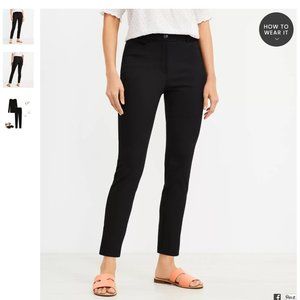 NWT LOFT curvy sutton pants, size 4 blck
